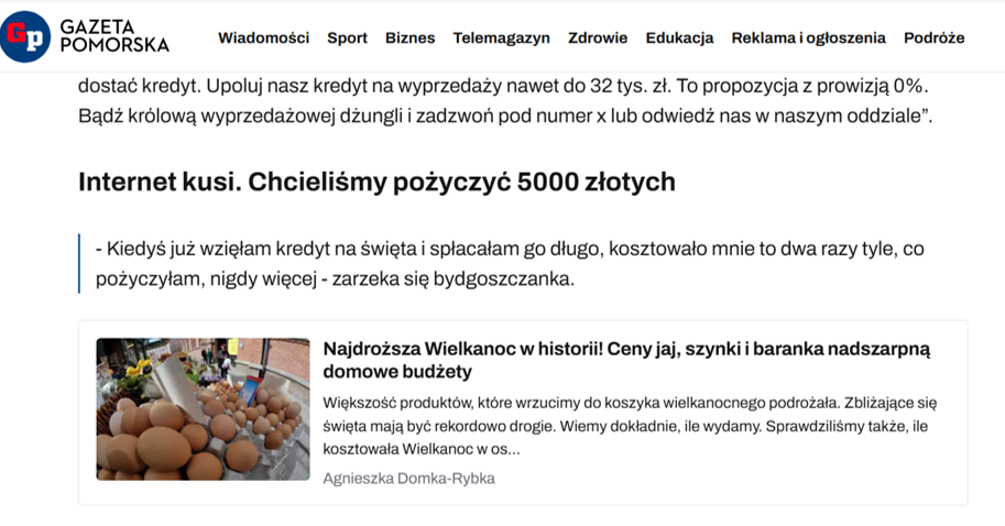 Artykuł o B2 Impact na portalu Gazety Pomorskiej