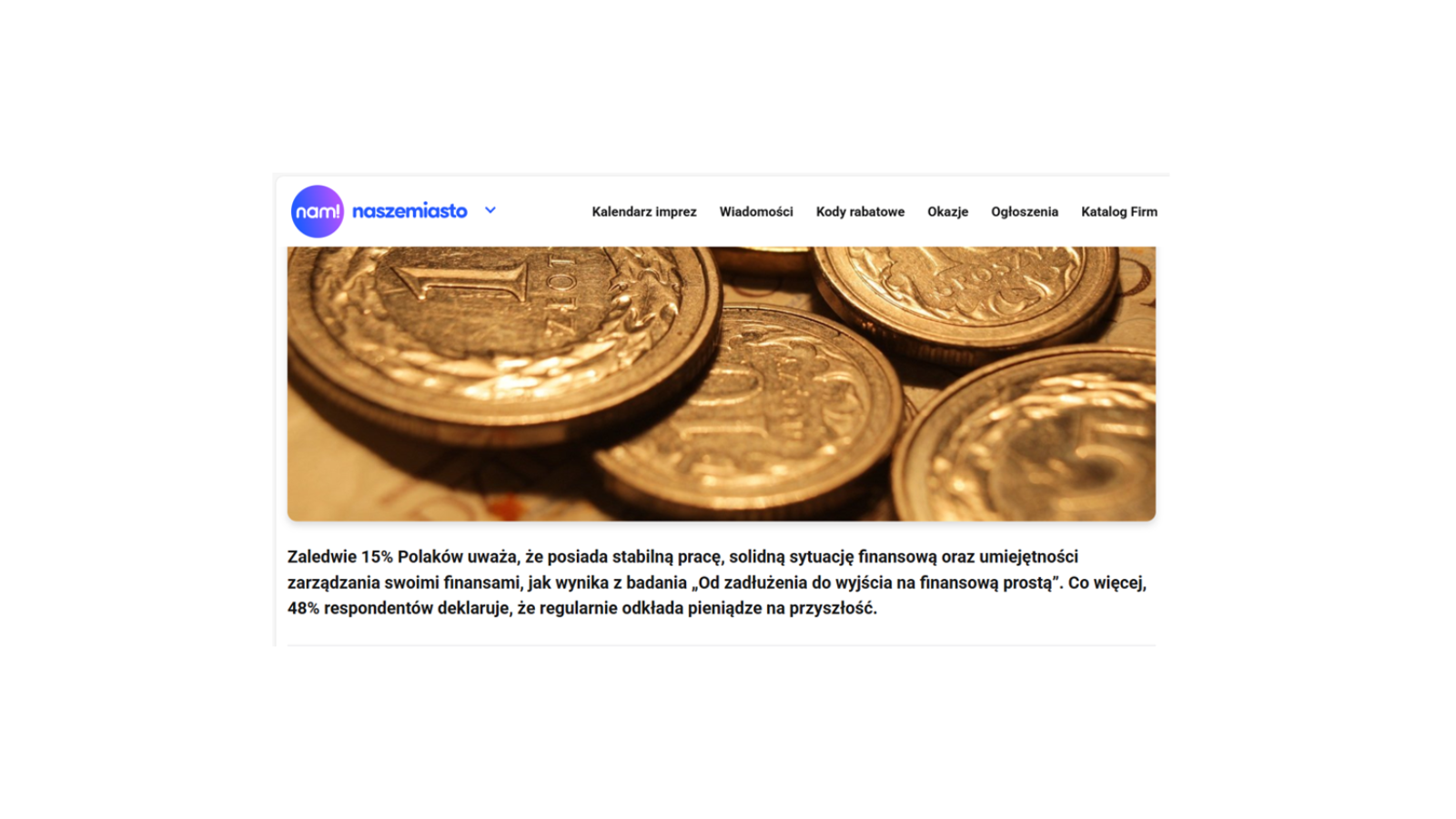 Artykuł o B2 Impact w Polsce na portalu Nasze Miasto