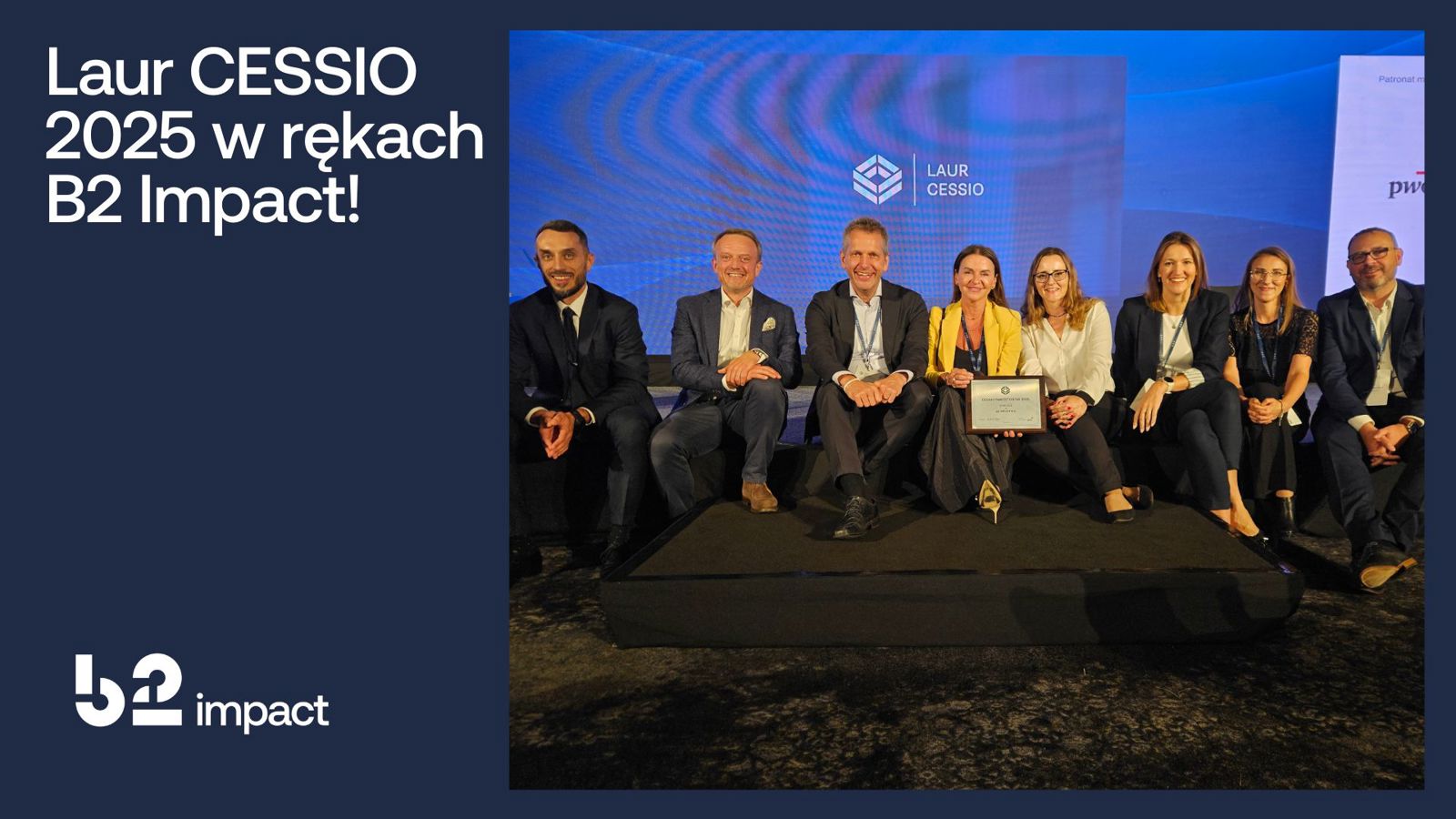 Laur CESSIO Inwestorów 2025 i trzecie miesjce dla B2 Impact